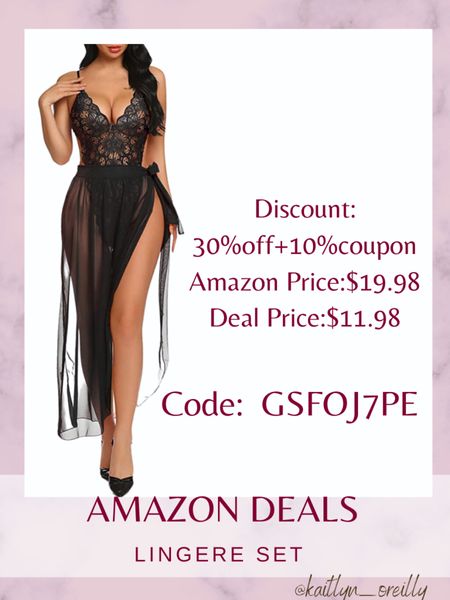 Amazon deals. Check out this stunning lingerie set 

amazon , amazon deals , amazon sale , amazon must haves , maternity , bump friendly , amazon maternity , pajamas , amazon pajamas , pjs , amazon finds , date night , night gown, nightie , robe , nursing #LTKsalealert #LTKunder100 #LTKunder50 #LTKbump #LTKcurves #LTKtravel #LTKSeasonal #LTKstyletip #LTKFind 