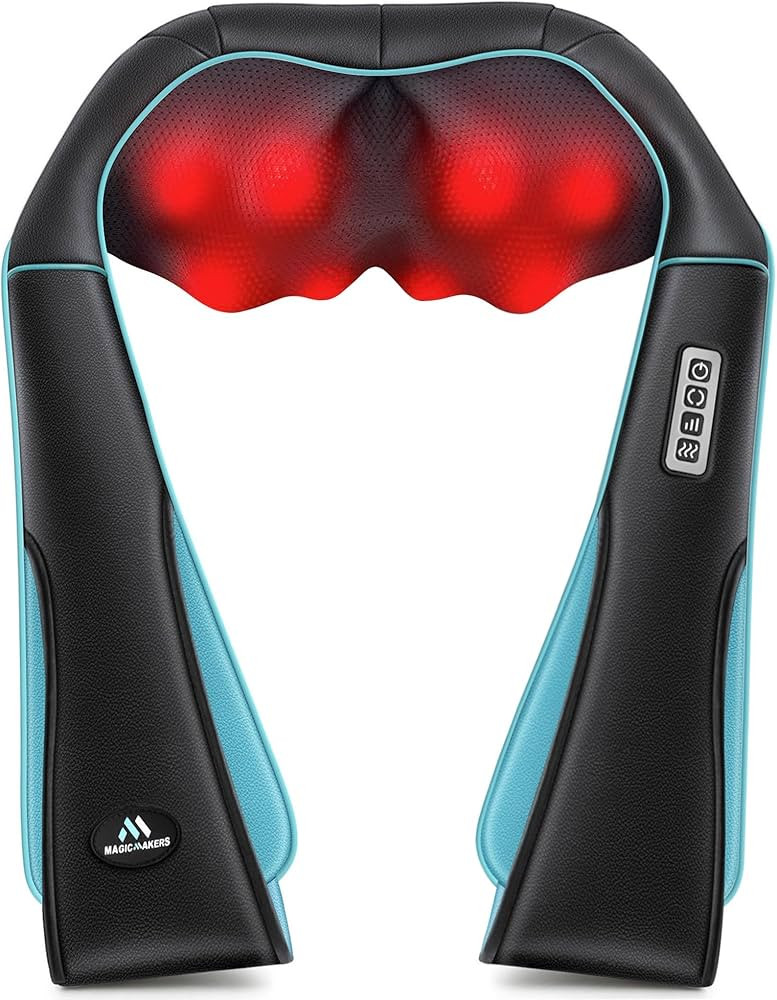 MagicMakers Fathers Day Dad Gifts, Shiatsu Neck Massager with Heat for Pain Relief Deep Tissue \u... | Amazon (US)