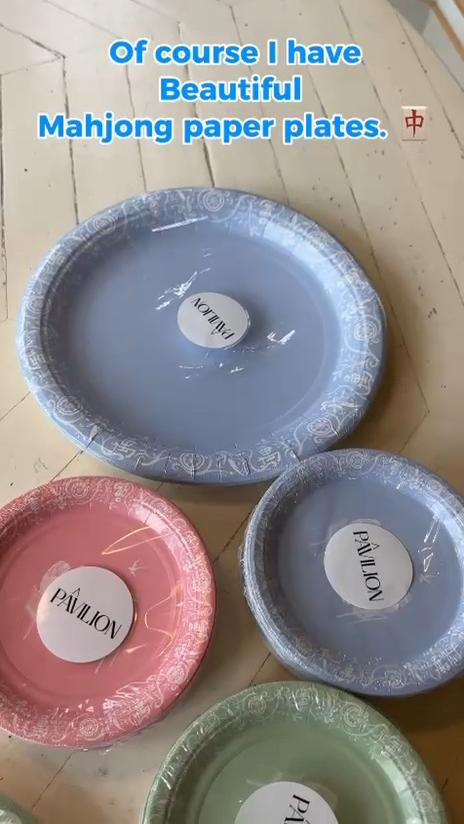 Of course I have Mahjong paper plates. 🀄️😂
But can we talk about how pretty these are? @PavilionPaper has officially made paper plates chic — and the Mahjong collection was obviously made for me.
Perfect for Mahj, lunch with the girls, or any excuse not to wash dishes. 💚🩷
#PavilionPaper #Mahjong #MahjongLife #EntertainingAtHome #StacyKnows 

 #LTKmomlife #LTKfoodie #LTKHome