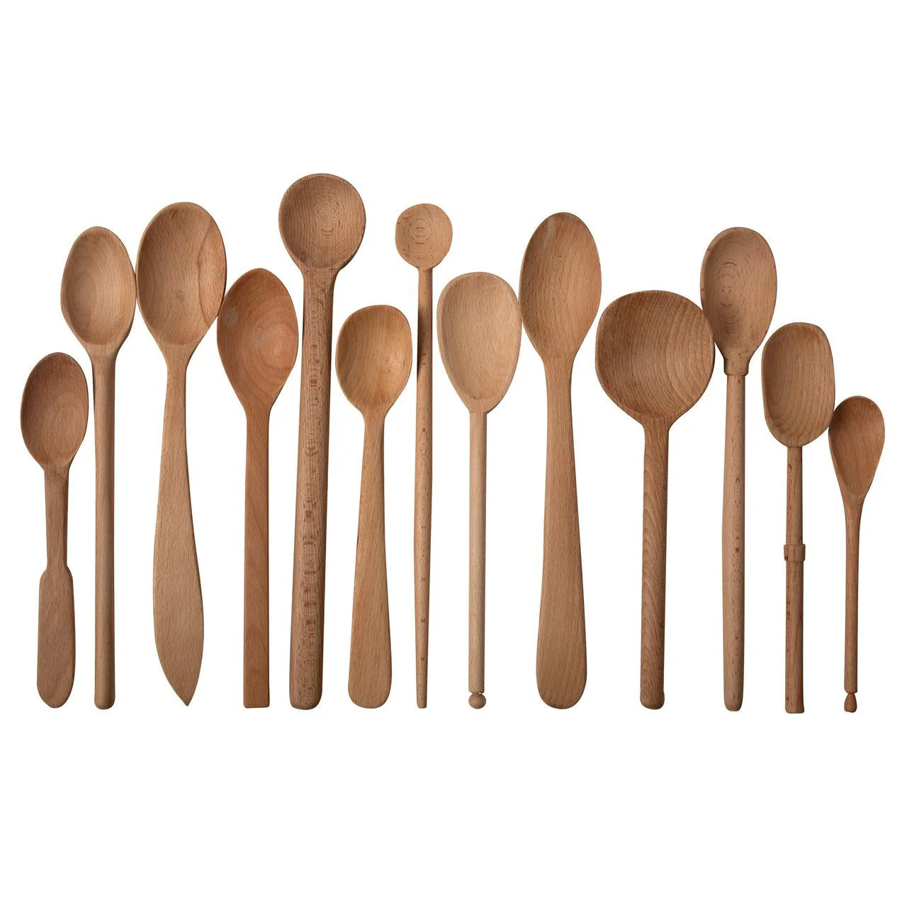 Wooden Spoons - Set of 13 | Cottage and Key