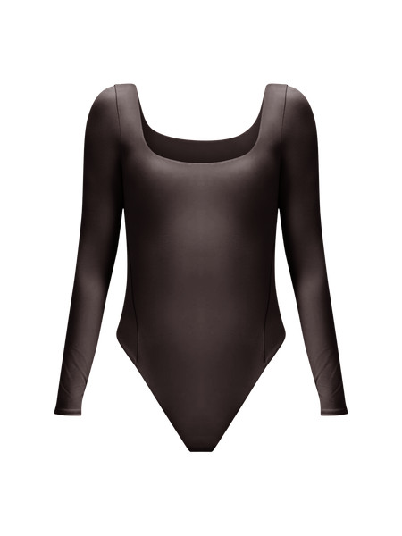 Wundermost Ultra-Soft Nulu Square-Neck Long-Sleeve Bodysuit | Women's Long Sleeve Shirts | lulule... | Lululemon (US)
