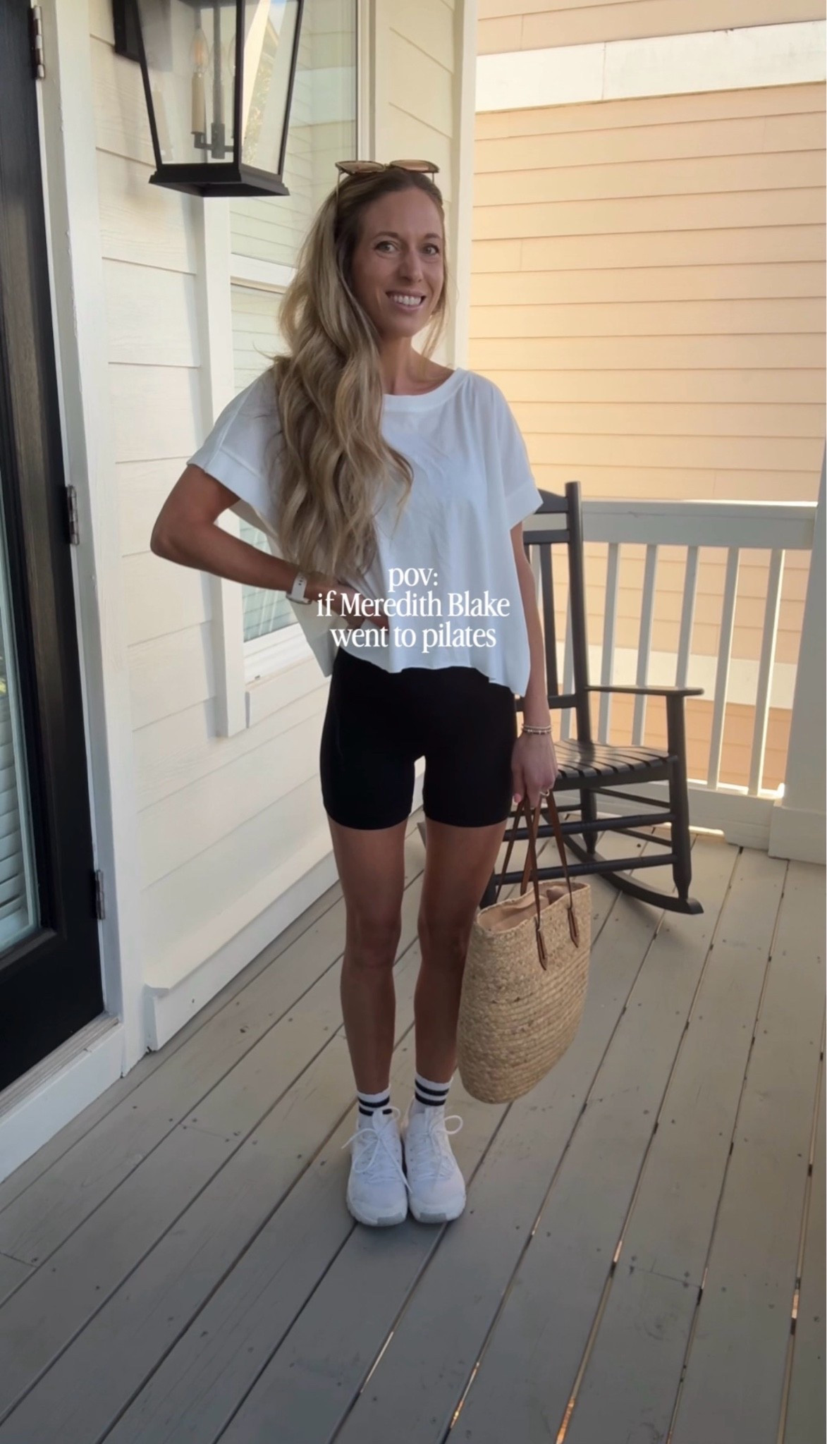 What I wore to Pilates !! Wearing size small in black workout set and size medium in white top

#LTKootd #LTKActive #LTKmomlife