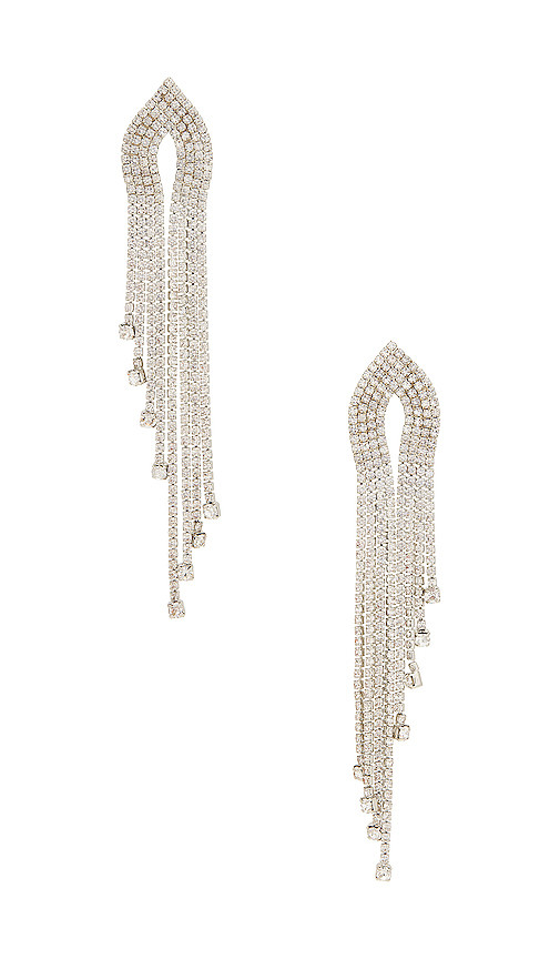 Extra Long Dangle Earrings in Silver | Revolve Clothing (Global)