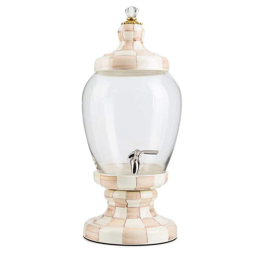 Mocha Check Beverage Hostess | MacKenzie-Childs