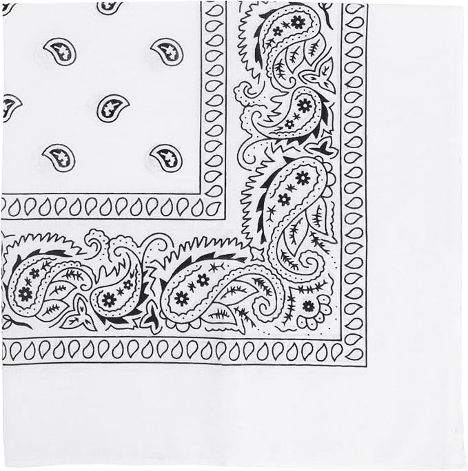 Motique Accessories 22 Inch Cotton Paisley Bandana | Amazon (US)