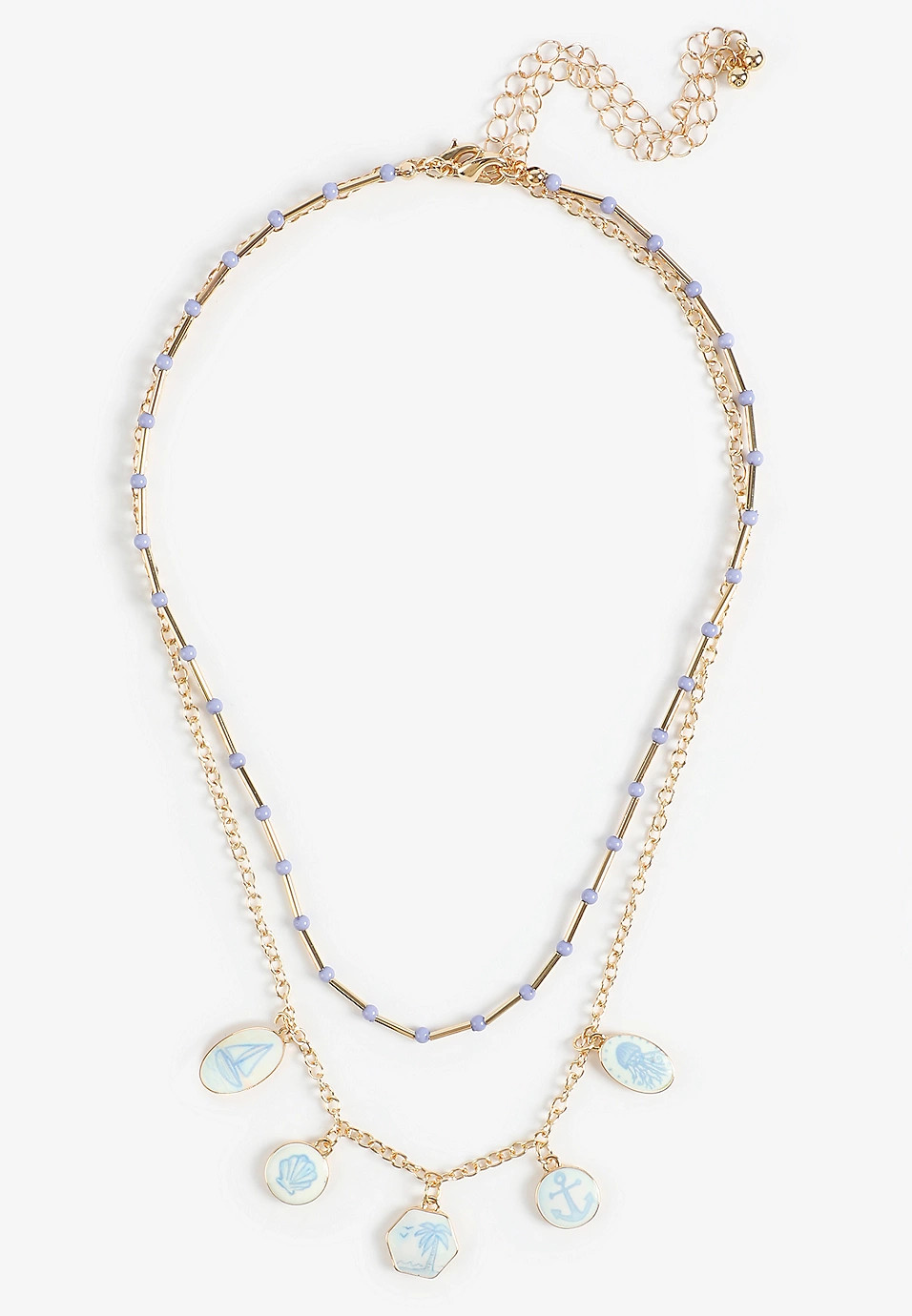 Coastal Charm Layered Necklace | Maurices