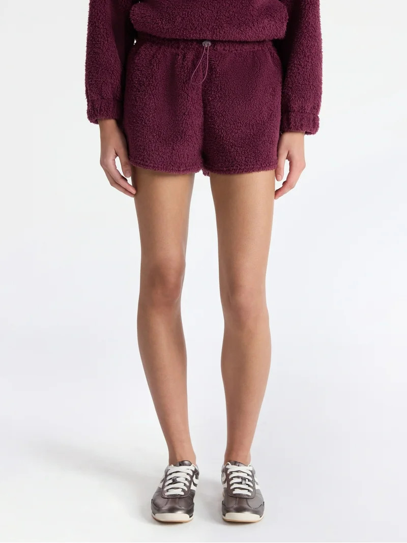 No Boundaries Plush Bungee Cord Shorts, Women's | Walmart (US)