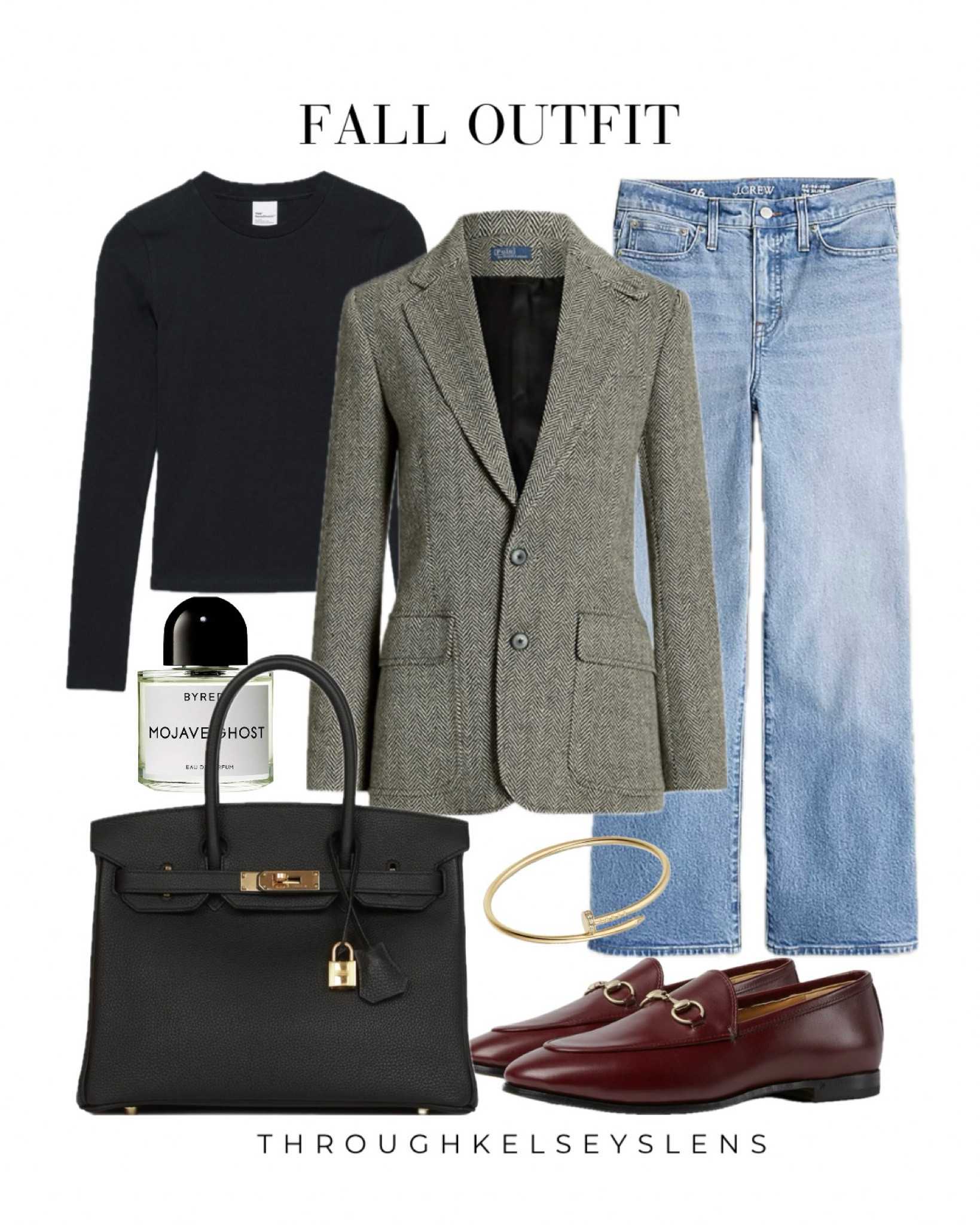 Fall outfit gray blazer jeans
- Ralph Lauren gray blazer
- Black long sleeve shirt
- J. Crew jeans
- Gucci Jordan loafers
- Black Birkin 30
#hermes #birkin #grayblazer #blazeroutfit #falloutfit #fallfashion #workwear #officeoutfit #ootd

#LTKShoeCrush #LTKItBag #LTKWorkwear