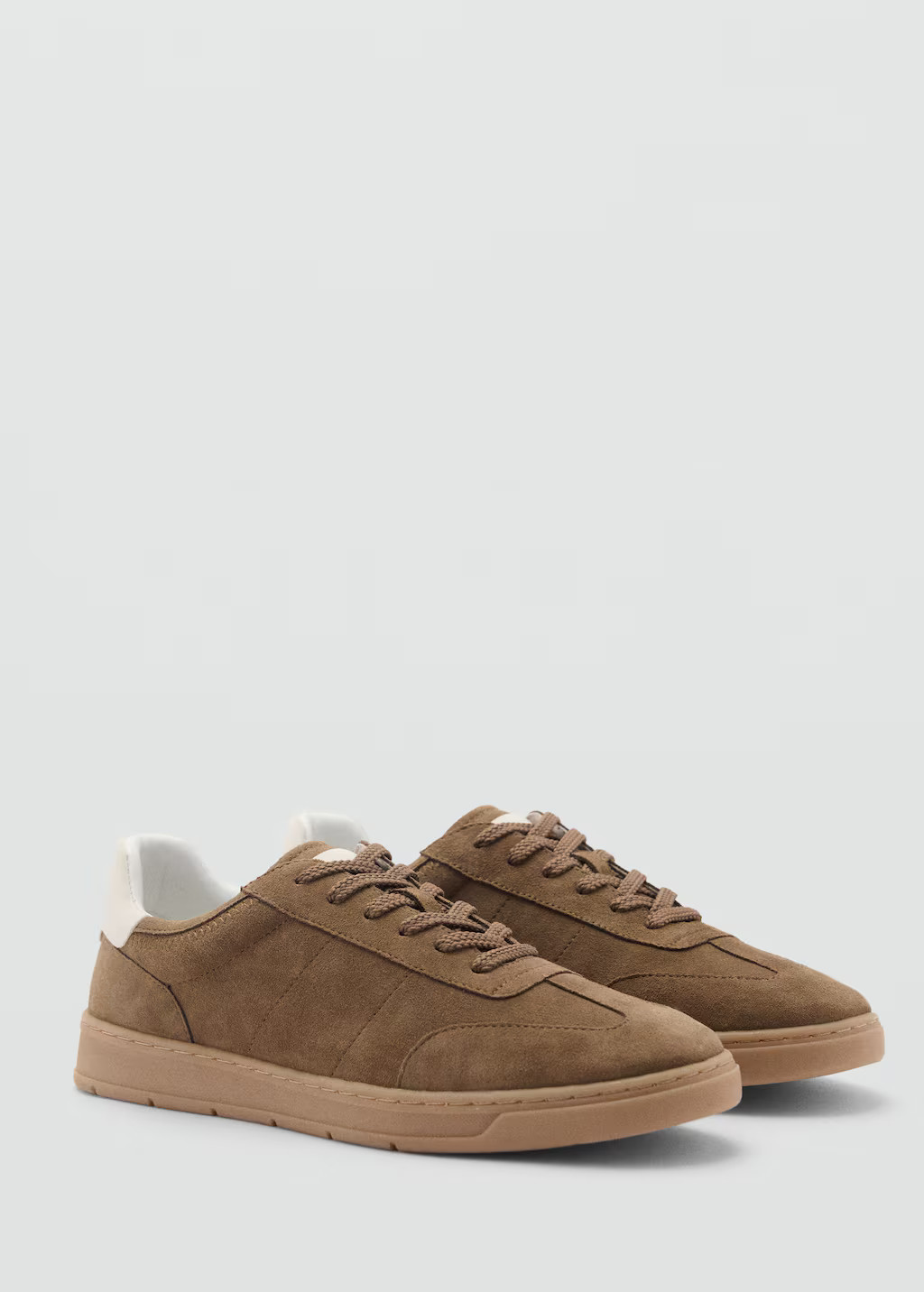Suede mixed sneakers medium brown - Men - 11½ - MANGO MAN | Mango (US/MX/AU)