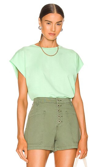 Trina Muscle Tee in Neo Mint | Revolve Clothing (Global)