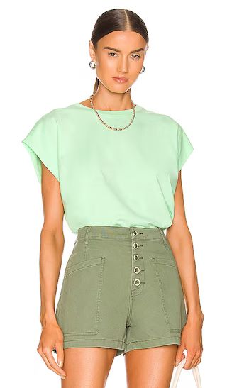 Trina Muscle Tee in Neo Mint | Revolve Clothing (Global)