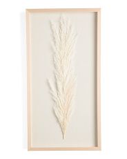 17x32 Reed Flower With Wooden Frame | TJ Maxx