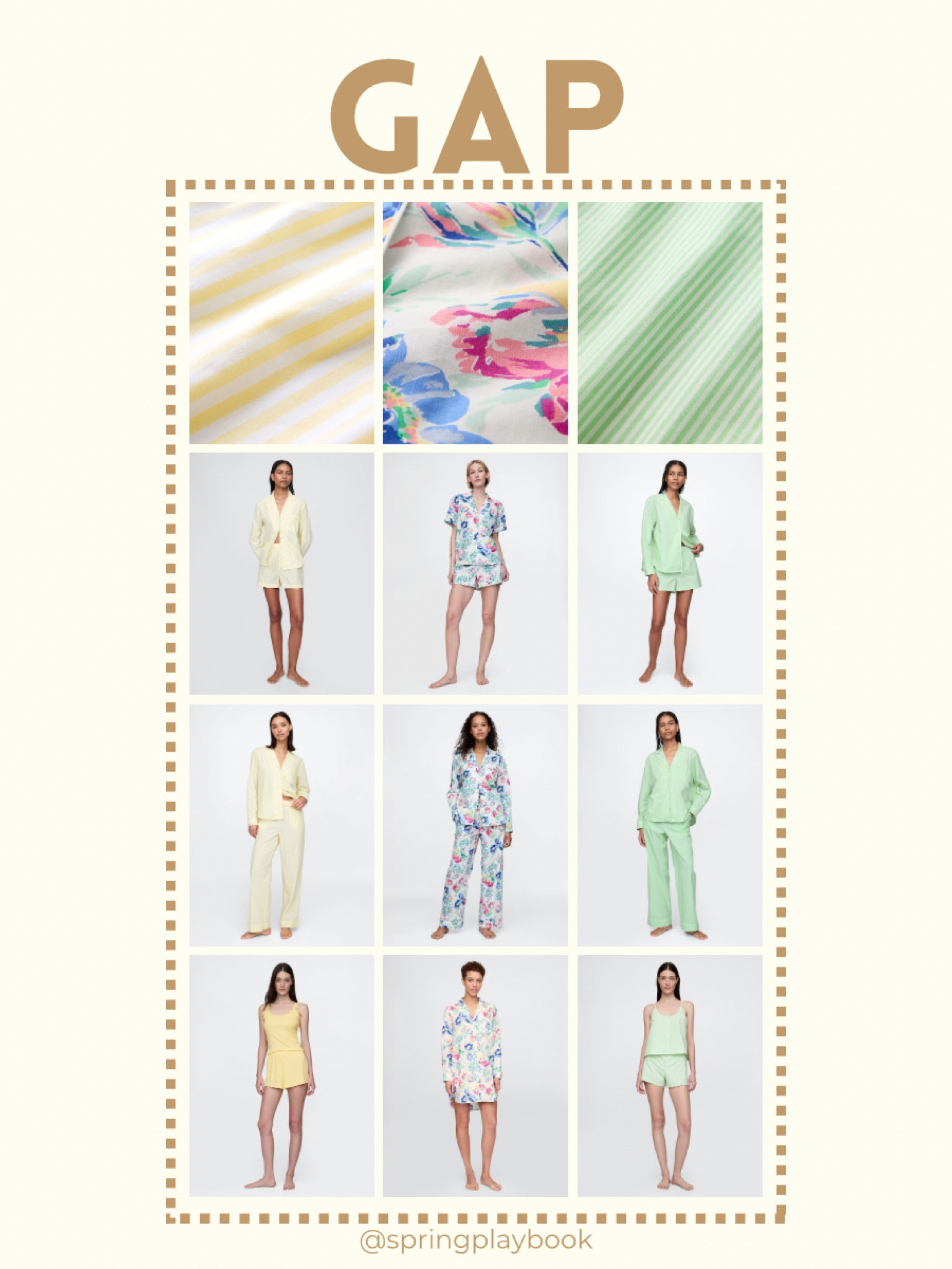 Spring PJs from GAP! Various styles sold separately to mix & match your favorites. All of these colors look best for Light Spring, with the floral looking like a crossover to Light Summer. 

#createdcolorful #createdcolorfulspring #hocspring #tcispring #pcaspring #lightspring #warmspring #truespring #brightspring #clearspring #paintboxspring #bluespring

#LTKSeasonal #LTKMostLoved #LTKMidsize