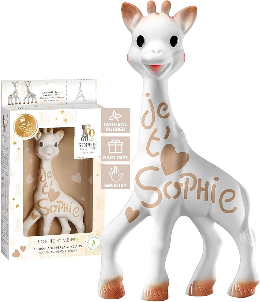 Sophie la girafe, 60th Anniversary Edition | Handcrafted for 60 Years in France | Natural Rubber ... | Amazon (US)