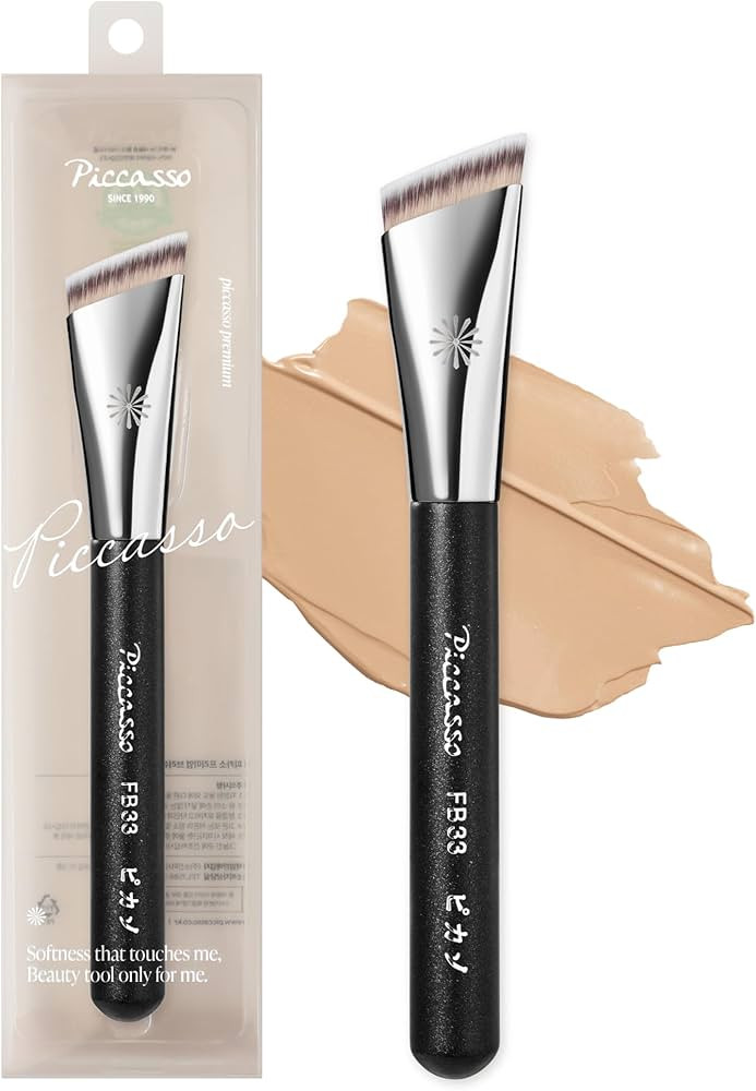 Piccasso FB33 Foundation Brush – Tapping Cover Brush for Liquid & Cream Foundation, Fills Pores... | Amazon (US)