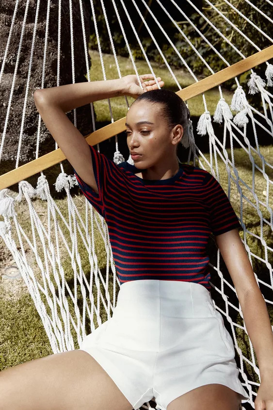 HIGH-WAIST BERMUDA SHORTS | Zara UK