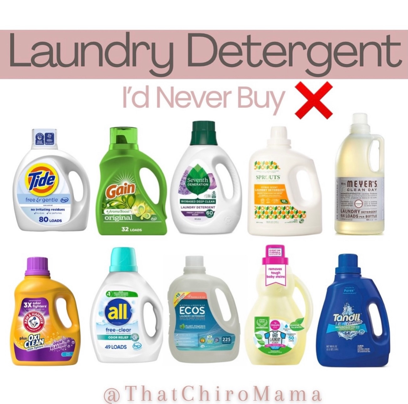 ‼️Comment below “LAUNDRY” for links to toxinfree options ⤵️⤵️⤵️

Did you know many laundry detergent requires a warning label in certain states that says:

“Contains chemicals known to cause cancer, birth defects, or other reproductive harm”?🙈

It makes me so annoyed that this toxic sludge is still on the shelves of stores everywhere for unknowing consumers to purchase.

Most laundry detergents leave chemical residues on clothes — and we & our kids wear, sleep, and breathe those fabrics all day.

Conventional detergents often contain synthetic fragrances, dyes, and harsh preservatives that can irritate skin, trigger allergies, and disrupt hormones. 

👶Babies and children are especially sensitive because their skin and detox systems are still developing.

Thankfully there are MUCH cleaner options😍

⤵️⤵️⤵️For the full list, just comment below “LAUNDRY” and I will send it your way!

.
.
.
#laundry #laundryfordays #toxinfree #toxinfreehome #nontoxic