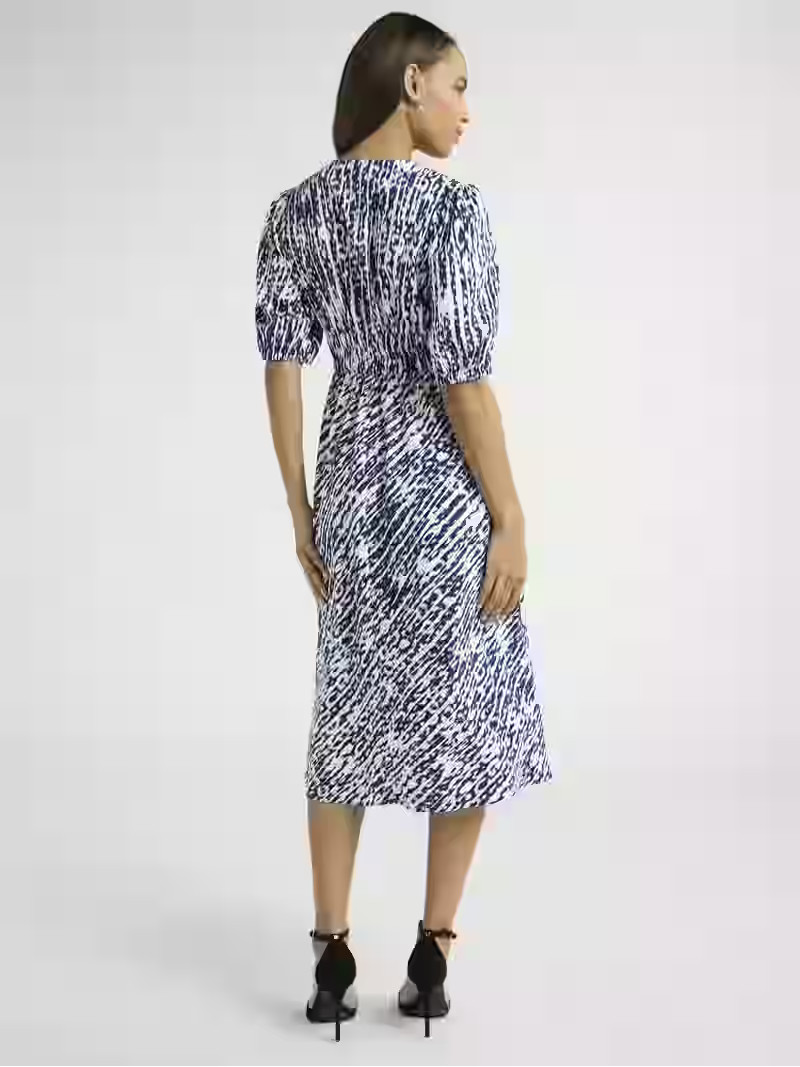 Sofia Jeans Women's and Women's Plus Satin Jacquard Dress, Mid Calf Length, Sizes XS-4X | Walmart (US)