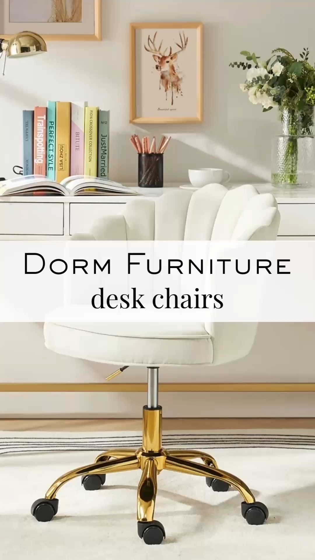 Best Desk Chairs for Dorm Rooms - Your dorm desk chair matters more than you think 
These are the best desk chairs for dorm rooms. They're comfortable, and perfect for long study sessions. From cozy boucle styles to sleek modern designs, these chairs are ideal for college dorms, small bedrooms, and shared spaces. Functional enough for everyday studying and cute enough to elevate your dorm setup. 🪑

dorm desk chairs, dorm furniture, college dorm essentials, study chair, small space furniture, dorm room must haves, college desk chair, dorm room decor, #LTKdormfinds 
vanity chair
Save this before move-in day

 

 #LTKHome