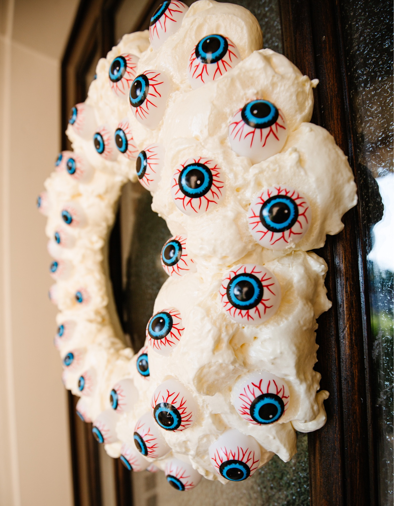 DIY Halloween wreath. This spooky wreath was so easy to make!! And it was a the most fun Halloween decor according  my kids 

#LTKhome #LTKSeasonal