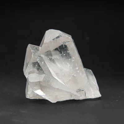Genuine Clear Quartz Crystal Cluster From Brazil (326.6 Grams) | Wayfair North America