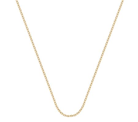 Rolo Chain 32"/81cm with adjuster, Gold Vermeil on Silver | Monica Vinader (US)