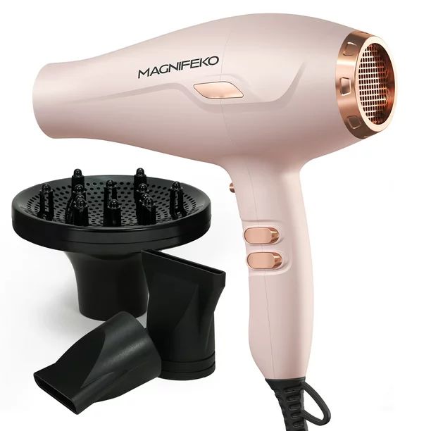 Magnifeko 1875W Professional Hair Dryer with diffuser and Ionic Conditioning - Powerful, Fast Hai... | Walmart (US)