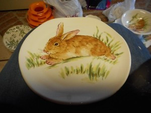 New Mint Maxcera Corp BUNNY Rabbit 9 1/4" Plate | eBay US
