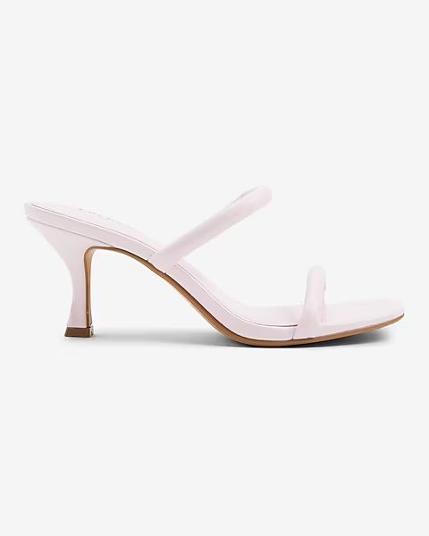 Double Tube Band Heeled Sandals | Express