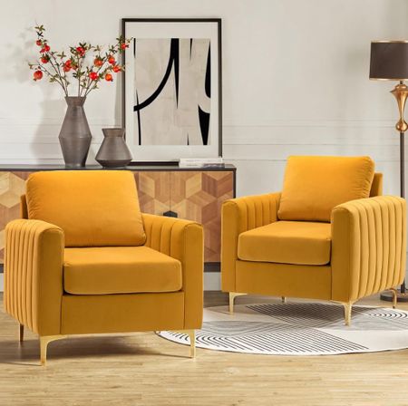 Modern Velvet Accent Club Chairs | Set of 2

#LTKstyletip #LTKhome