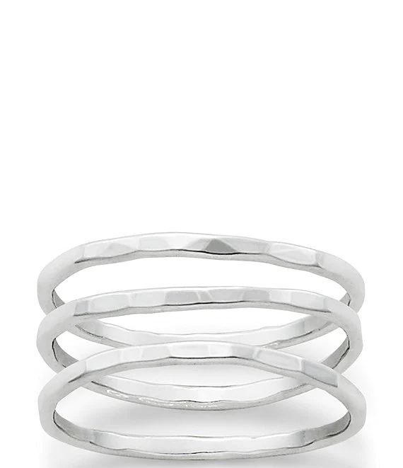 James Avery Sterling Silver Delicate Set of 3 Forged Rings | Dillard's | Dillard's