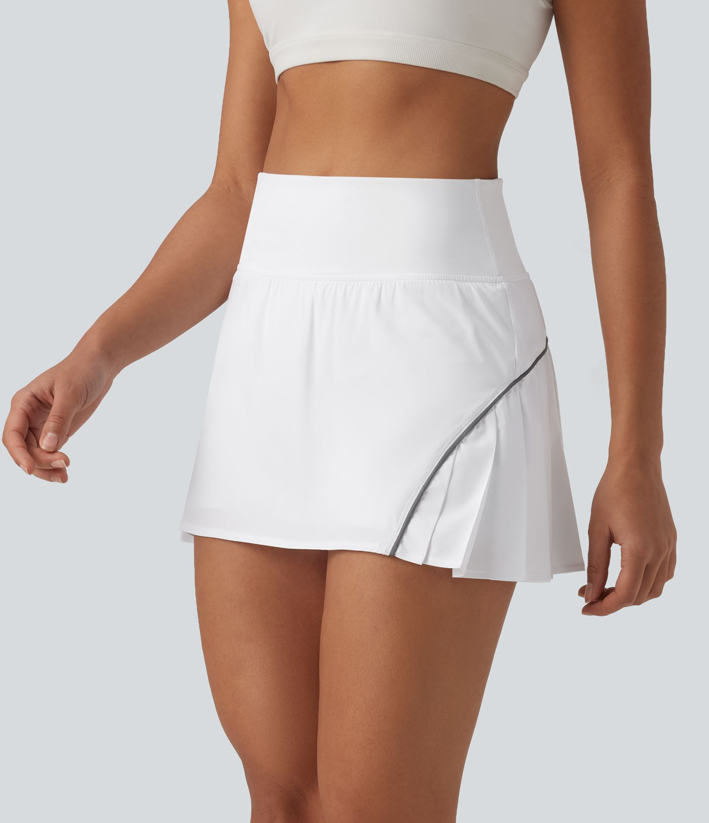 Women\u2019s Breezeful\u2122 Reflective High Waisted Pleated 2-in-1 Quick Dry Mini Tennis Skirt w... | HALARA