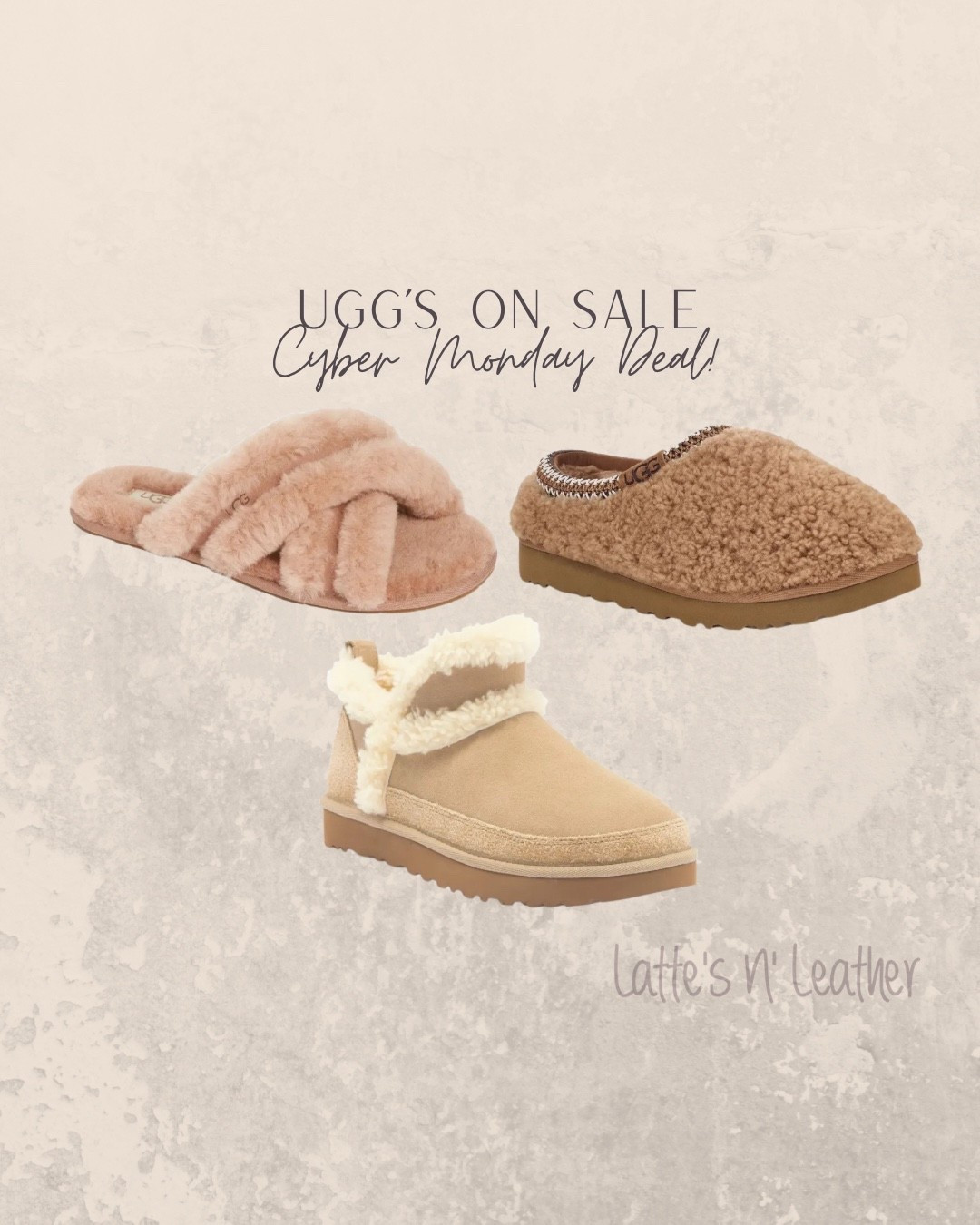 Ugg's on sale!!  These are seriously cute styles too.  I have the first pair of slippers on the left and they're my favorite!!  These color is so good.  
Great gift idea! 



#LTKGiftGuide #LTKSaleAlert #LTKCyberWeek
