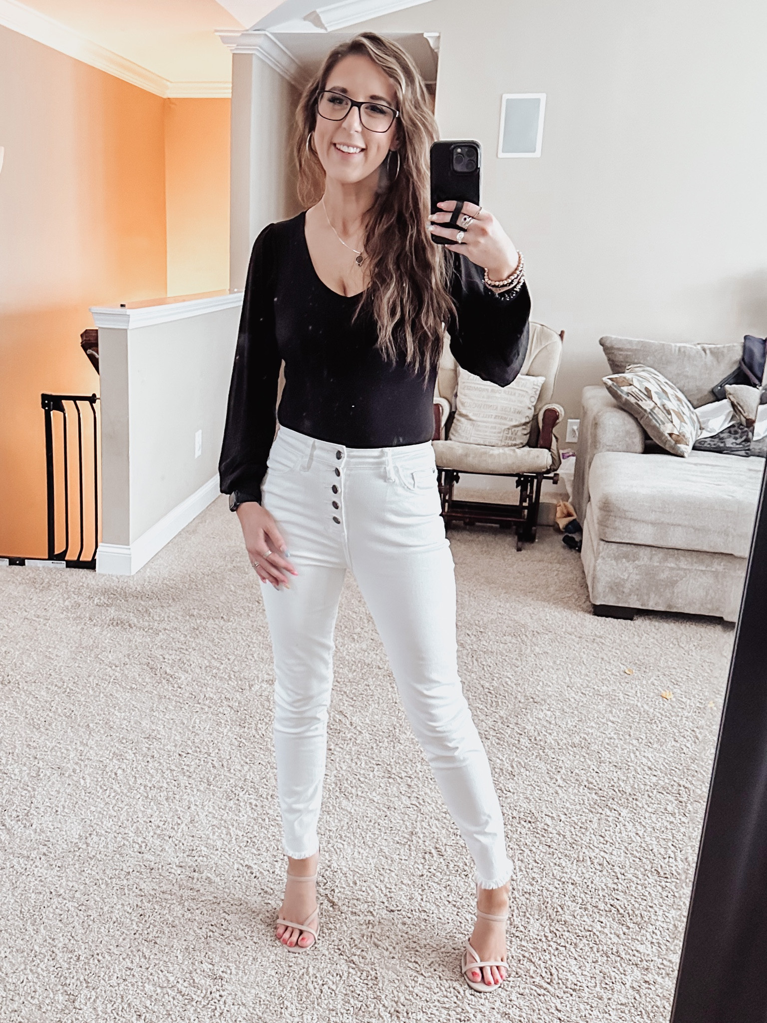 Date night look ✨
Wearing a small in the bodysuit and a 5 in the jeans ❤️

#LTKstyletip #LTKunder50 #LTKfit