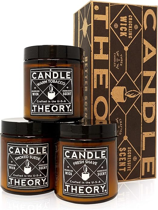 Candle Theory Man Cave Stuff Men Candles, Crackling Candles for Man Cave, Man Cave Decor, 4 Oz Ca... | Amazon (US)