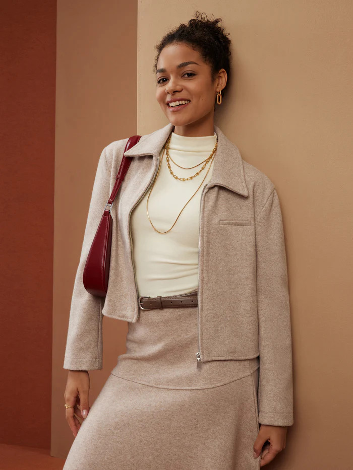 Full-Zip Cropped Jacket | OGLmove