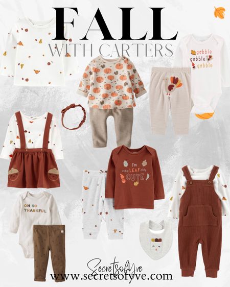 How cute are these Fall pieces for babies and toddlers?! @carters
Perfect as gifts. 
#Secretsofyve 
Always humbled & thankful to have you here.. 
CEO: patesiglobal.com PATESIfoundation.org

@secretsofyve : where beautiful meets practical, comfy meets style, affordable meets glam with a splash of splurge every now and then. I do LOVE a good sale and combining codes!  #ltkmen Maternity #ltkkids
Wedding guest dress
Work wear #ltkbaby 
Fall outfits #ltkfit 
Teacher outfits
Home decor #ltkfamily
Wedding Guest
Dress #ltkwedding
#ltkhome #ltkbeauty #ltkcurves #ltkshoecrush #ltkitbag #ltkstyletip #ltktravel #ltkworkwear #ltkswim #ltkbump secretsofyve

#LTKSeasonal #LTKHalloween #LTKU