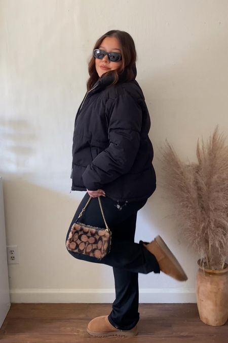 30 days of of outfits — day 2 // black puffer jacket, flared leggings, ultra mini uggs, uggs outfit, winter outfit, minimal style, minimal outfit, black outfit, cozy outfit 

#LTKHoliday #LTKstyletip #LTKfit