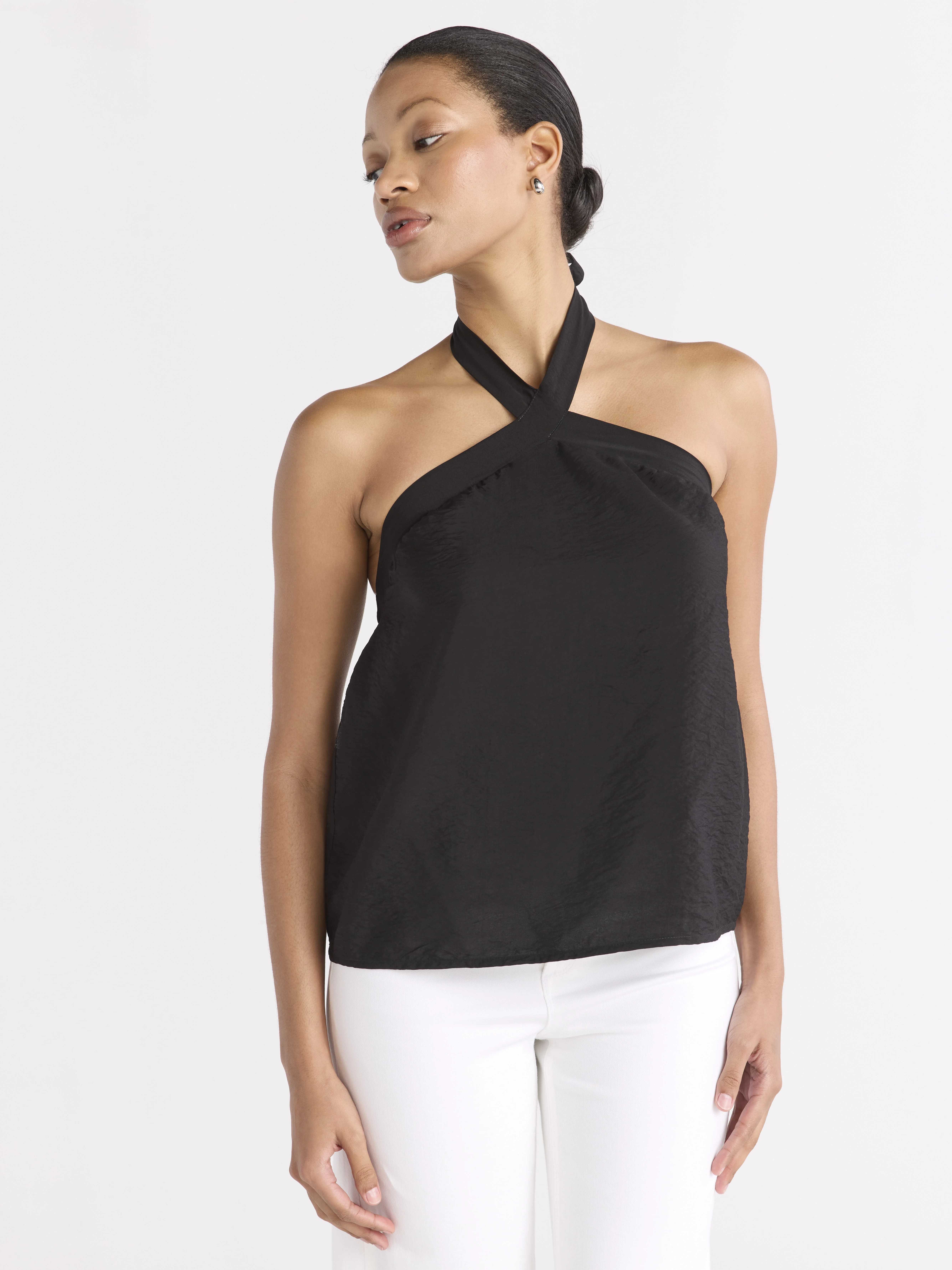 Sofia Jeans Women's and Women's Plus Tie Halter Top, Sizes XS-4X | Walmart (US)