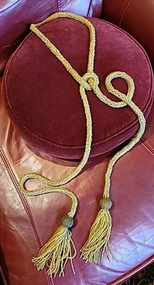 Roaring 1920s Flapper Belt Necklace Gold Glass Beaded Tassles 72" | eBay US