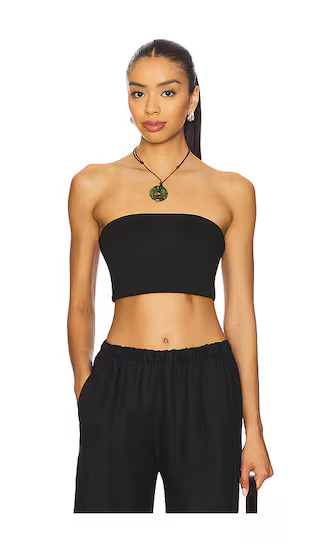 Essential Bandeau Top in Black | Revolve Clothing (Global)