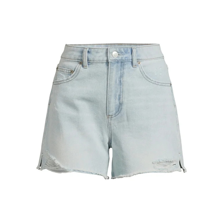 No Boundaries Juniors' High Rise Denim Shorts | Walmart (US)