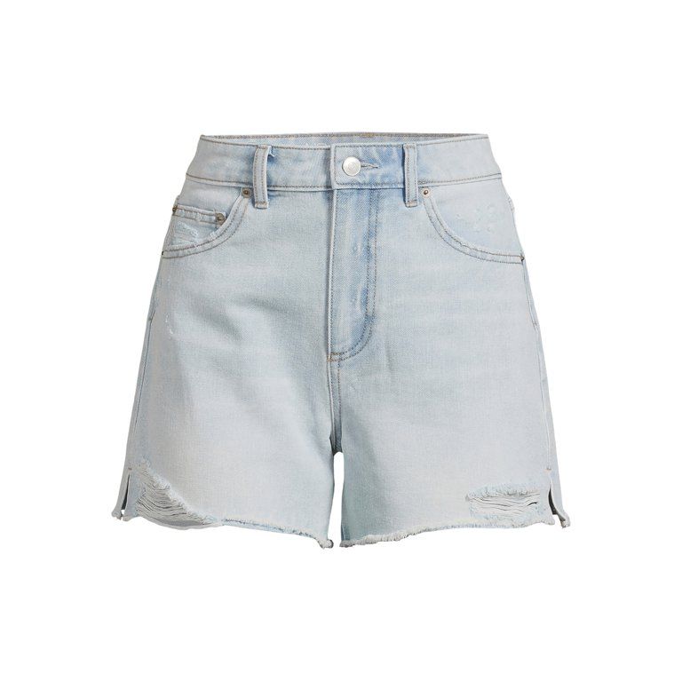 No Boundaries Juniors' High Rise Denim Shorts | Walmart (US)