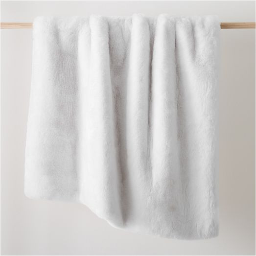 Faux Fur Chinchilla Throw | West Elm (US)