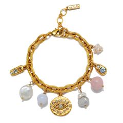 Venus Semi-Precious Charm Bracelet | Sequin