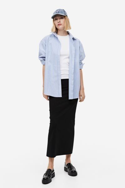 Oxford shirt - Blue/Striped - Ladies | H&M GB | H&M (UK, MY, IN, SG, PH, TW, HK)