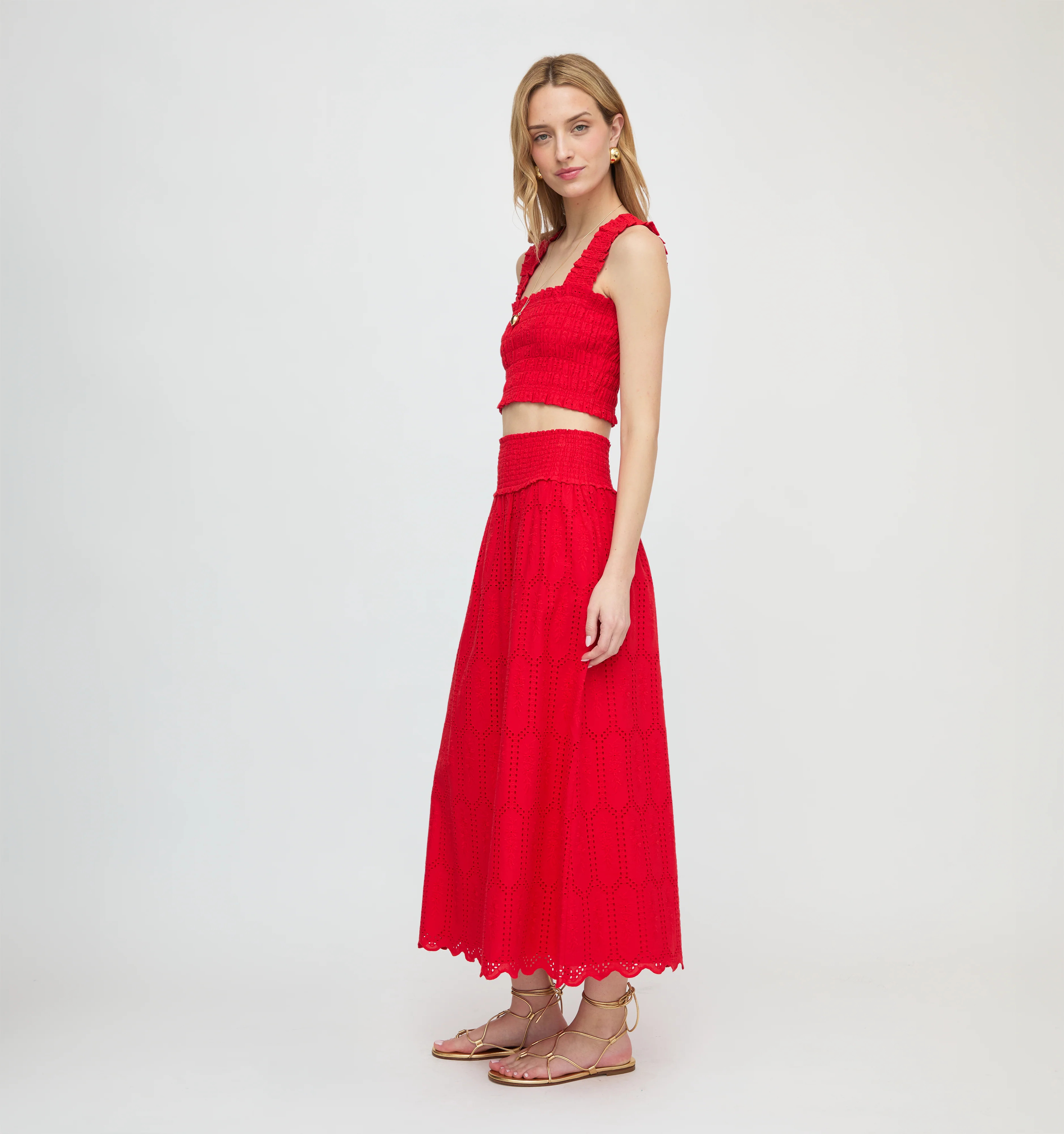 The Delphine Nap Skirt | Cherry Trellis Broderie / S | ® | Hill House Home | Hill House Home US