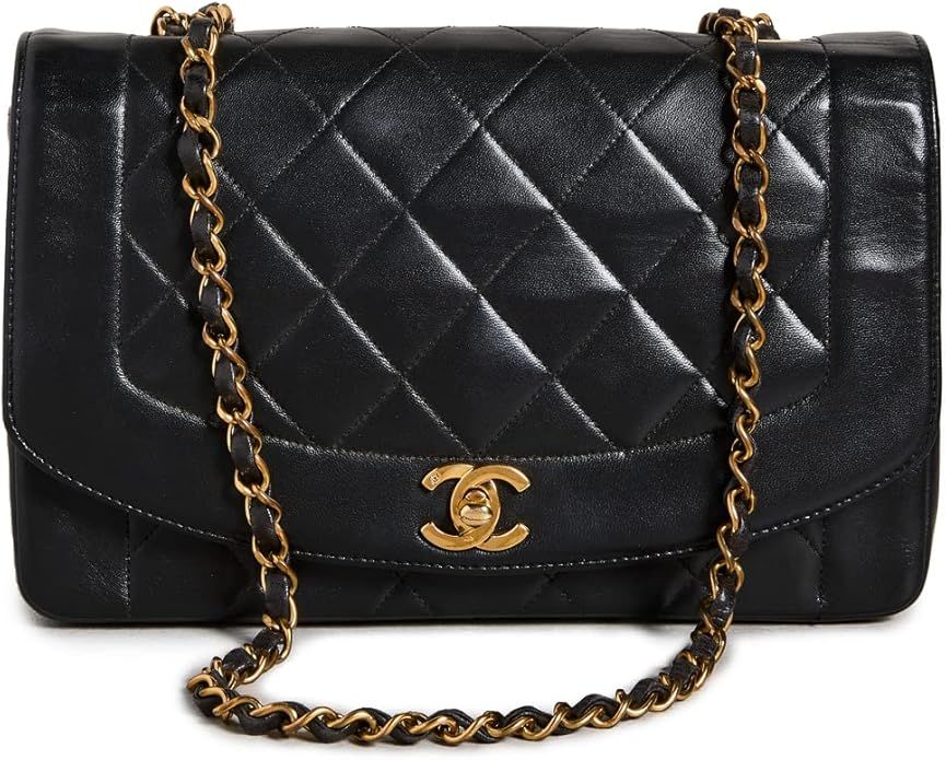 CHANEL Women's Pre-Loved Black Lambskin Classicflap 10" | Amazon (US)