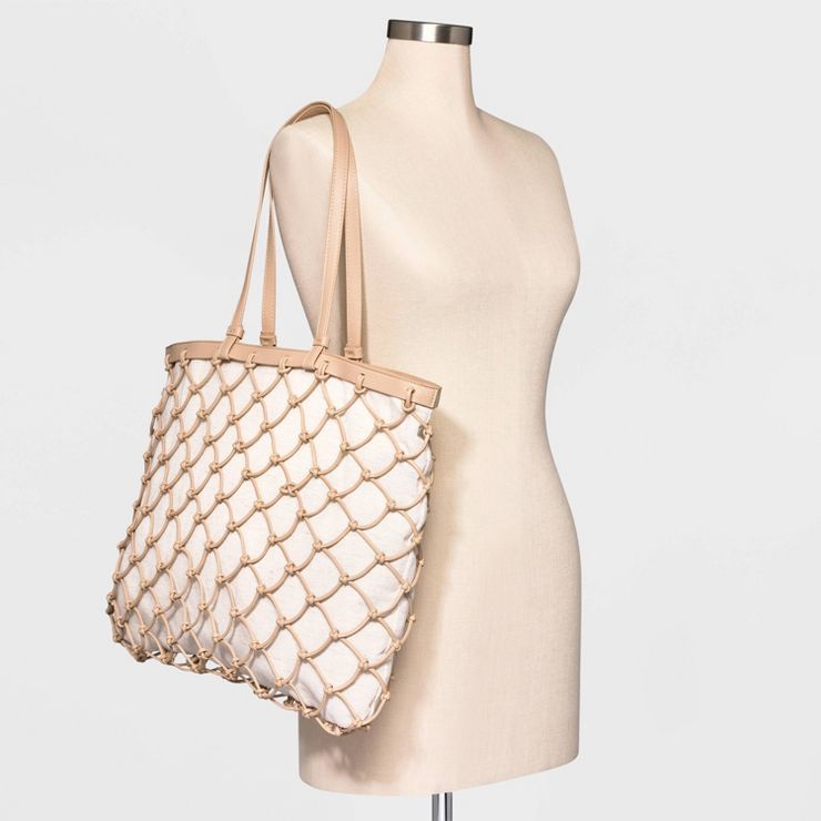 Knotted Net Tote Handbag - A New Day™ | Target