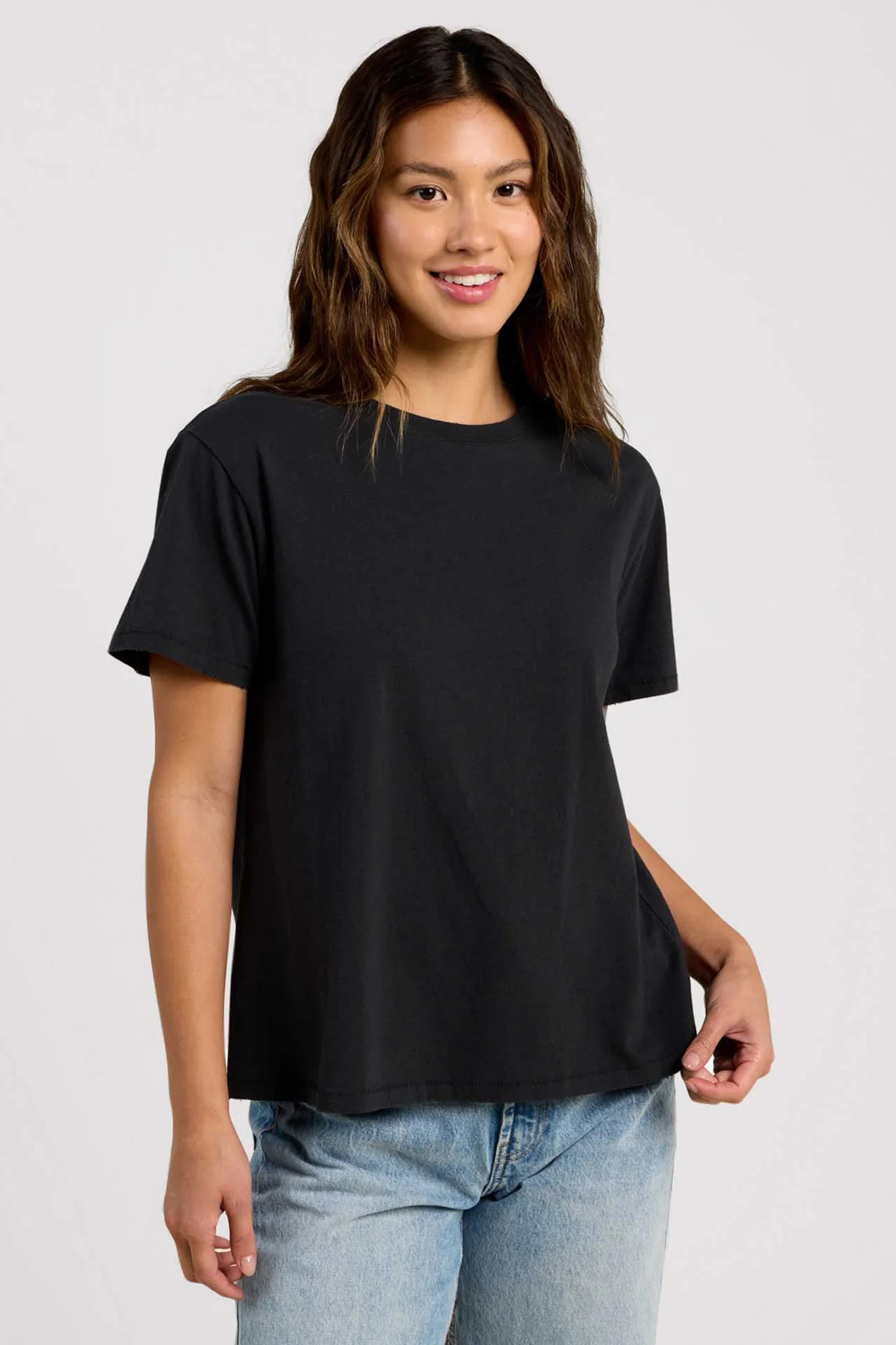 Vintage Cotton Everyday T-Shirt | Black | nuuds